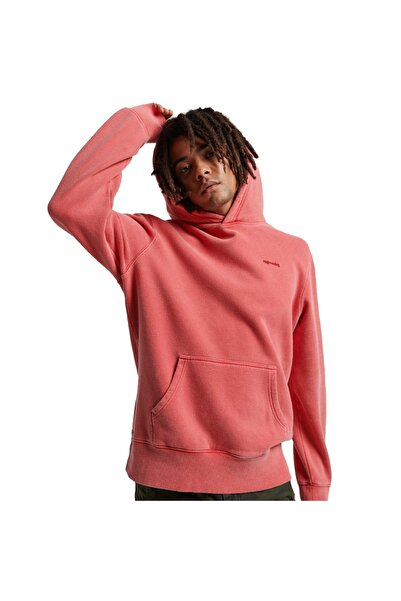 SUPERDRY Πλυμένο Φούτερ με κουκούλα M2012362A-RXG Κόκκινο XL