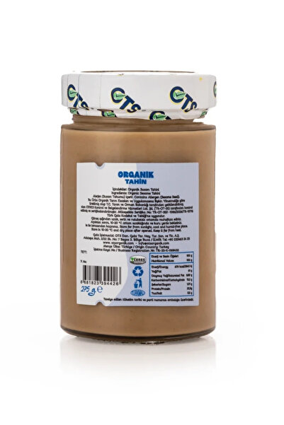 OTS Organik Tahin 275 gr (Organik Sertifikalı, Pestisit Analizli)