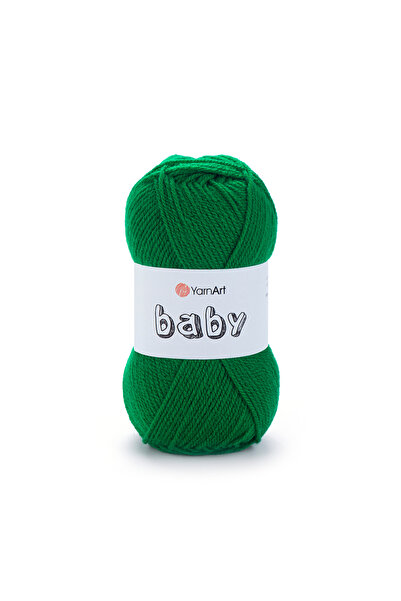 Yarnart Baby - Baby Hand Knitting Rope Green-338