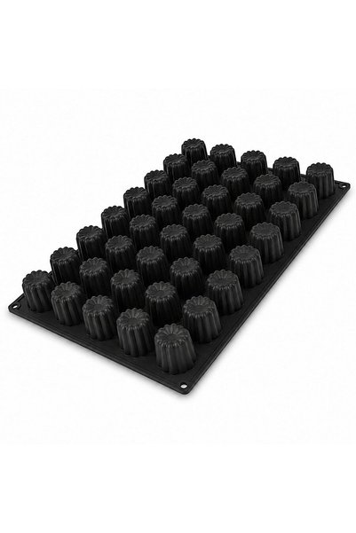 dinckitchen Silicone Bordo Cannelé Pastry Cake Mold 54-Piece Silikomart Sq002...