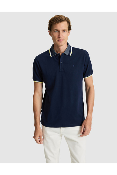 Pierre Cardin Lacivert Slim Fit Polo Yaka Tişört 50310203-VR033