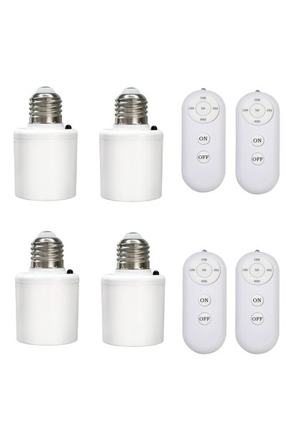 Choice8 AC85V-265V 4 Base 4 Control Multiple Controls E27 Wireless Remote Con...