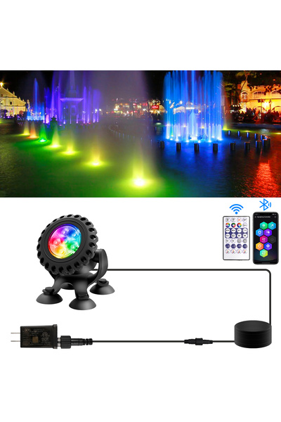 Choice EU Plug 1 Light 1/3/4/5/6 LED RGB Light IP68 Waterproof Swimming Pool ...
