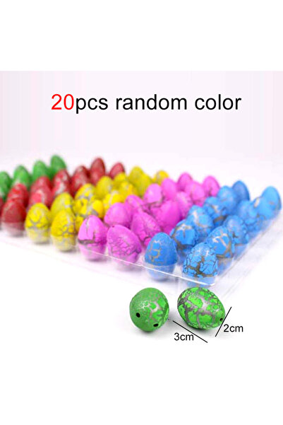 choice2 OneSize 20pcs 10/20/60pcs Mini Hatching Dinosaur Egg Toy Colorful Cra...