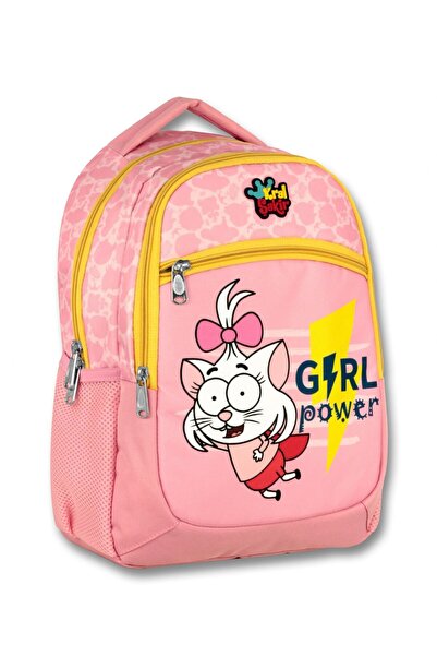 ÜMİT ÇANTA Girl's Pink Primary School Bag - Umit Bag King Şakir Girl Power