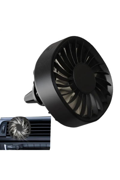 Choice1 F22 Black Mini Air Vent Cooling Fan 3 Gears Wind Speed Adjustable wit...