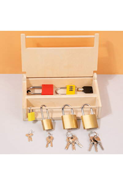 Choice NB360C1 Children Montessori Unlocking Toys Learning Locks With Keys Ed...
