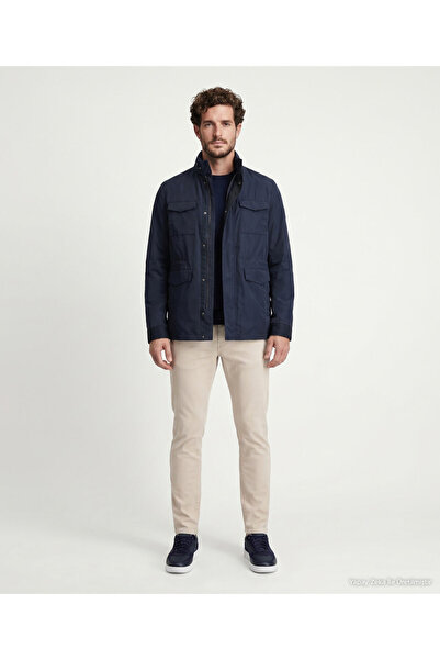 Yargıcı Regular Mock Neck Long Sleeve Raincoat