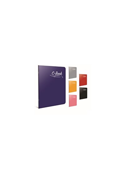 Gıpta C Book Stitched Plastic Cover Notebook A4 40 Sheets Checkered 6898 (Pac...