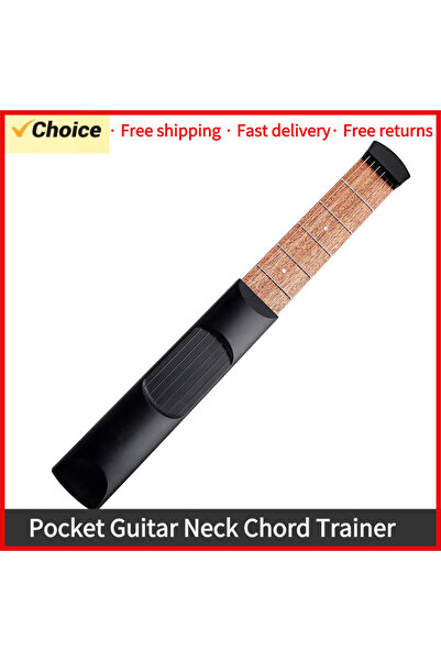 Choice 6 String 6 Fret Model Portable Pocket Guitar Neck Chord Trainer Sapele...
