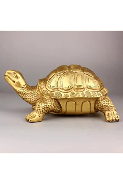 Choice 14cmX9cmX7cm Pure Copper Tortoise Statue Longevity Mascot Animal Sculp...