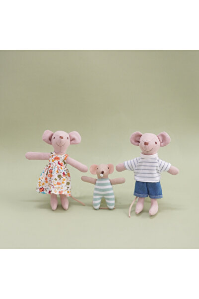 Choice6 Combination Style A Handmade fabric mouse gifts, toy house and miniat...