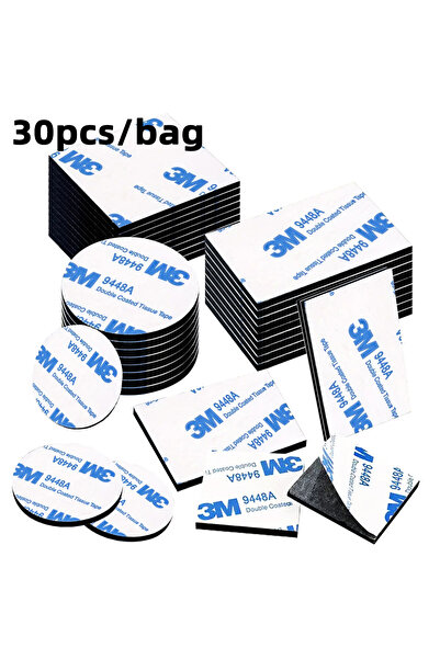 Choice 30pcs bag Black 30Pcs Double Sided Tape, Heavy-duty Self-adhesive Tape...