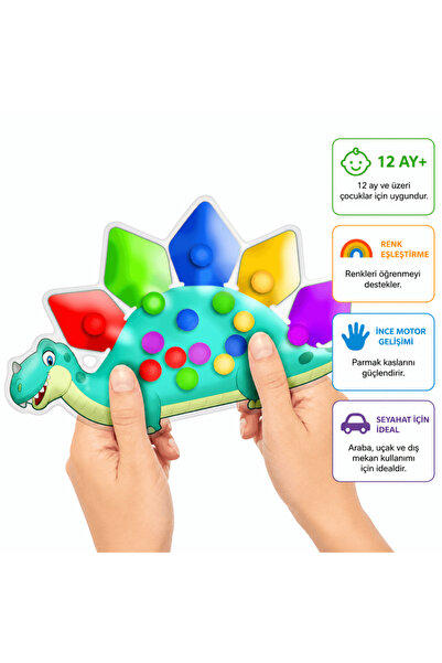 robokids Montessori Dinosaur Color Matching Sensory Toy