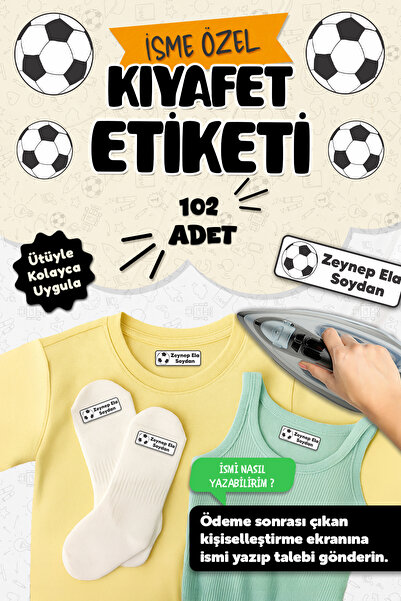 MSticker Kıyafet Etiketi - Okul Kıyafetlerine Kişiye Özel 30 Saniyede Kolay U...