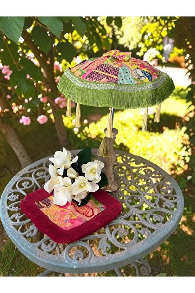 Fleurs Chic Çiçek Desenli Bali Şemsiyesi Işıksız