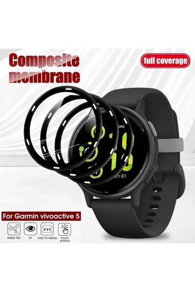 Choice1 3PCS 5/3/1pcs Full Cover Soft Glass Screen Protectors for Vivoactive ...