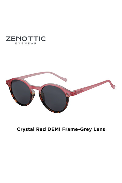Choice ZENOTTIC 020 نظارات شمسية مستقطبة دائرية عتيقة بعدسات سوداء ورمادية من...