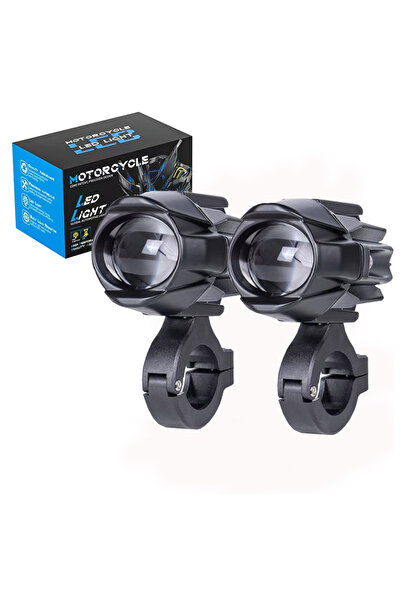 Choice a set Motorcycle 6000K Headlight LED Auxiliary Fog Light Moto Driving ...