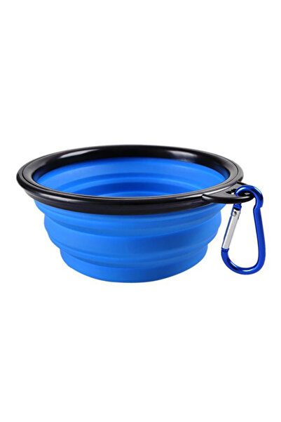 Choice 650ml Blue 350 650 1000Ml Collapsible Dog Bowl Silicone Pet Feeder Por...