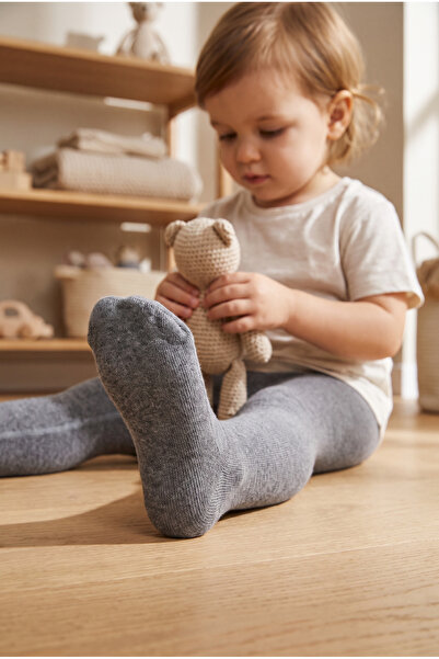 Katia&Bony Cotton Basic Baby Pantyhose Gray Melange