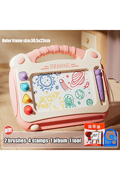 Choice pink-B Children Cartoon Drawing Board Baby Puzzle Magnetic Writing Boa...
