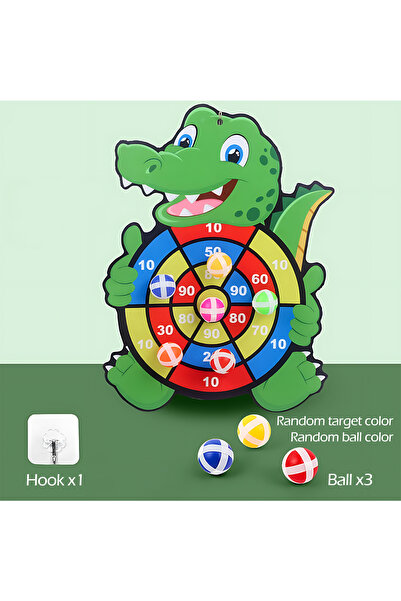 Choice3 Crocodile Educational Games Dart Board Baby Toy Stickey Ball Dart Ind...