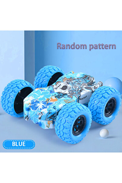 Choice Double Sided Blue Children's Toy Car Fun Double-Sided Car Inertial Saf...