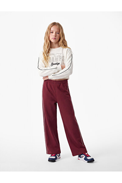 Koton Wide Leg Sweatpants with Elastic Waist