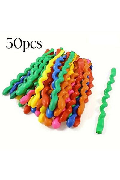 Choice Other QQ275-2 20/50Pcs Multicolor Spiral Long Balloon Unique Twist Spi...