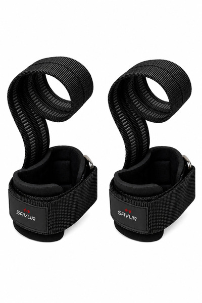 SAVUR Big Grip Pro Lifting Straps - Fitness Bilekli Halter Kayışı