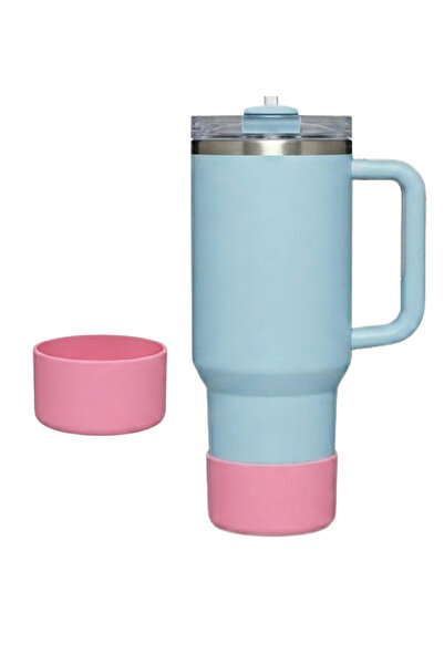 Stanley Pipetli Termos Uyumlu Pembe Taban 0,89 ve 1.18 lt uyumlu Termos Akses...