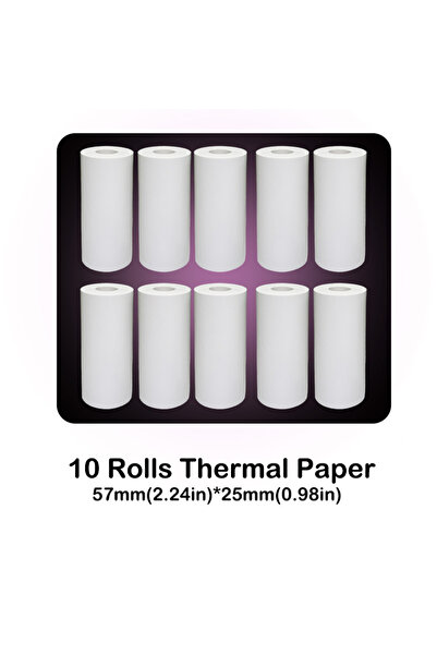 Choice1 10 Rolls Paper Kids Digital Camera With Instant Print Mini Printer 2....