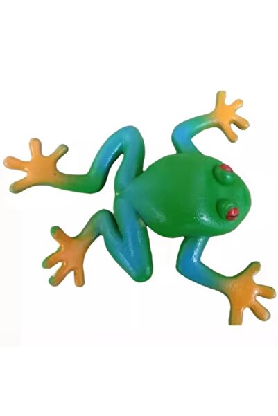 Choice 1PCS Tricky Decompress Frog Toy Simulation Frog Model Soft Fake Frog S...