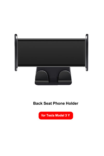 Choice black For Tesla Model 3/Y Back Seat Phone Holder with 2 Hooks 360° Rot...
