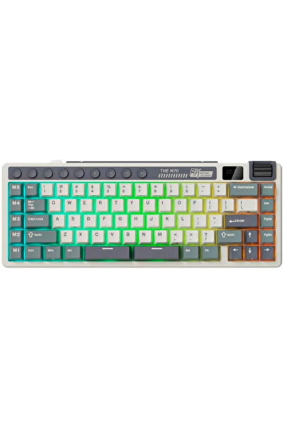 ROYAL KLUDGE Tastatură Gaming RK-M70, switch-uri Cream, iluminare RGB, cu fir...