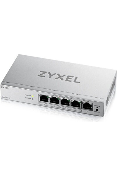 ZyXEL GS1200-5HPV3 Διακόπτης Gigabit, 5 Θύρες RJ-45 (4 Θύρες PoE+), Προϋπολογ...
