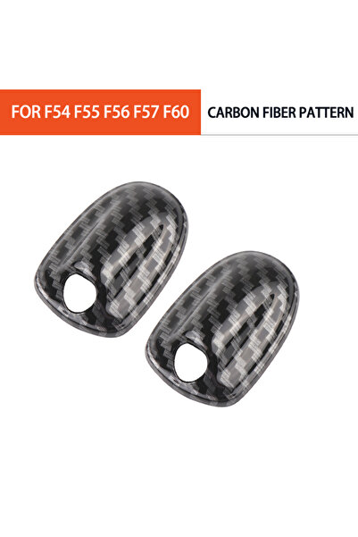 Choice Carbon Fiber Pattern Car Wiper Water Spray Nozzle Covers Stickers Unio...