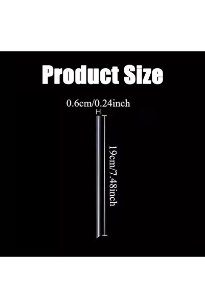 Choice3 100PCS 19x0.6cm 50/100PCS Disposable Transparent Straw Plastic Straw ...