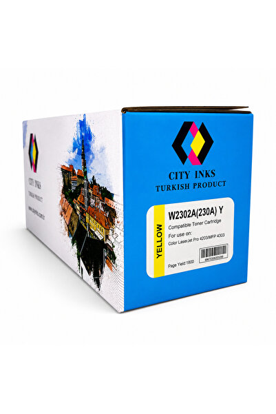 City Inks Turkish City Ink Compatible HP Yellow HP W2302A/230A