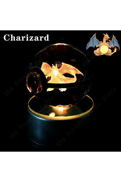 Choice16 10 Charizard Pokemon Crystal Ball 3D Pikachu Mewtwo Mew Gengar Night...