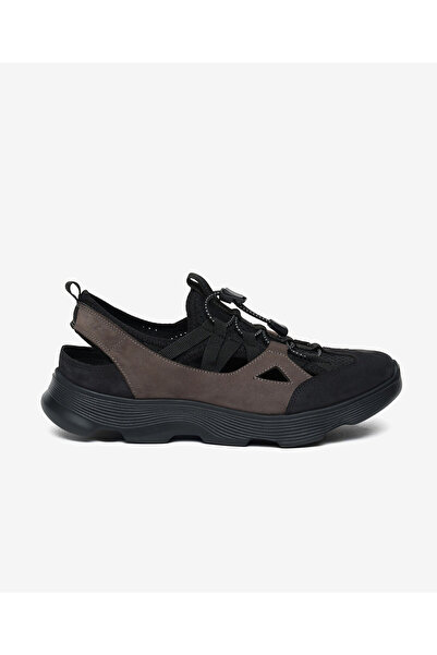 Greyder Erkek Siyah Nubuk Hakiki Deri Sandalet 6Y1CS64768
