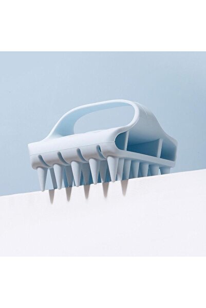 choice2 Blue Scalp Massager Shampoo Brush Hair Washing Scalp Brush Soft Silic...