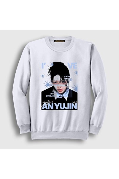 Presmono Unisex White an Yujin Rebel K-Pop Ive Sweatshirt 619582Tt