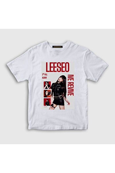 Presmono Unisex Kids White Leeseo Revive K-Pop Ive T-Shirt 612672Tt