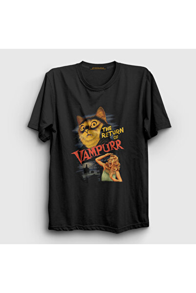 Presmono Unisex Black Vampurr Vampire Gift Cat T-Shirt 483048Tt