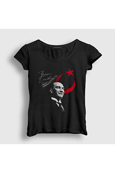 Presmono Atatürk Republic Long Live T-Shirt - Women'S, Black, 29 October 5015...