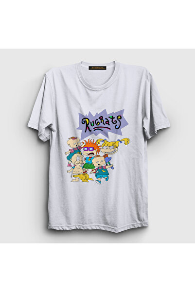 Presmono Unisex beli All Rugrats T-shirt 557770tt