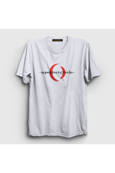 Presmono Унисекс бела T-shirt са логом „Савршен круг“ 453310tt