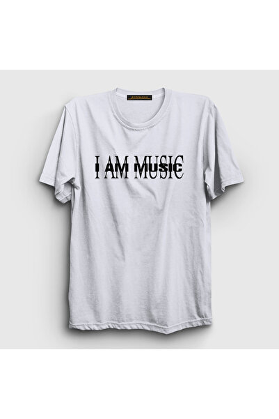 Presmono Unisex White I Am Music Playboi Carti T-Shirt 521793 Tt